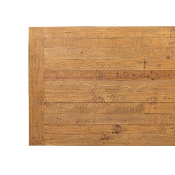 Eettafel in wit en houtkleurig massief grenenhout - Mayfield