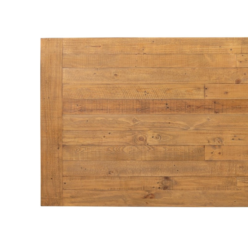 Eettafel in wit en houtkleurig massief grenenhout - Mayfield