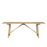 Eettafel in natuurlijk massief grenenhout - Ashford