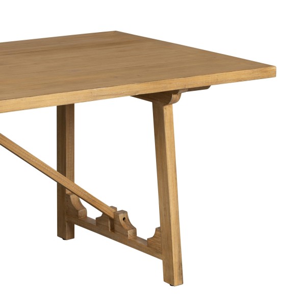 Eettafel in natuurlijk massief grenenhout - Ashford