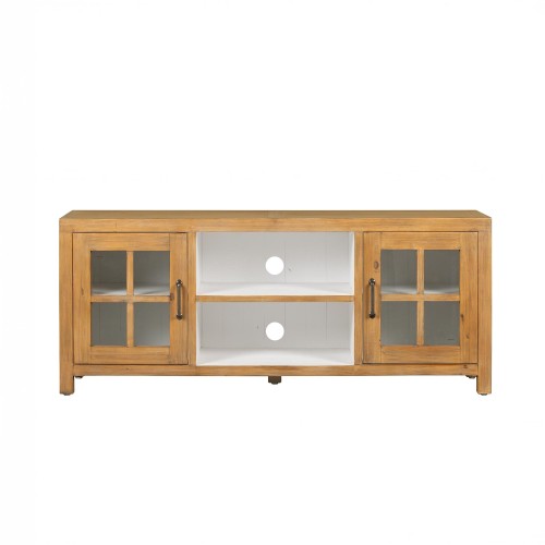 Tv-meubel in natuurlijk massief grenenhout 160 cm - Ashford