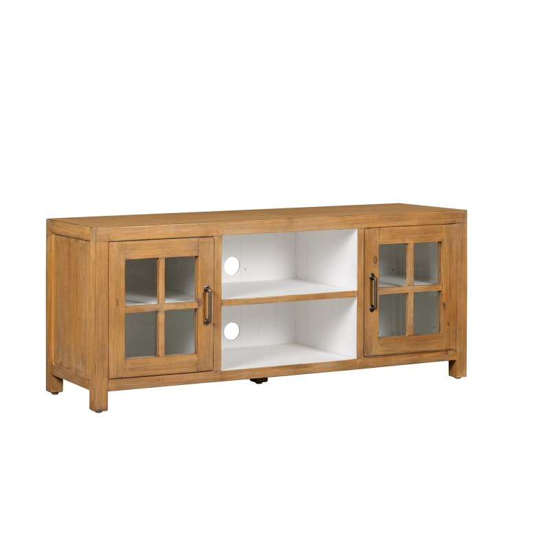 Tv-meubel in natuurlijk massief grenenhout 160 cm - Ashford