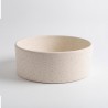 Ronde badkamerwaskom in wit terrazzo 40 x 40 cm - Nuku