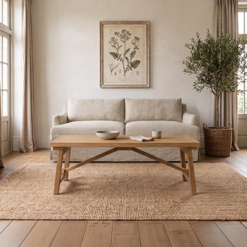 Salontafel in natuurlijk massief grenenhout - Ashford