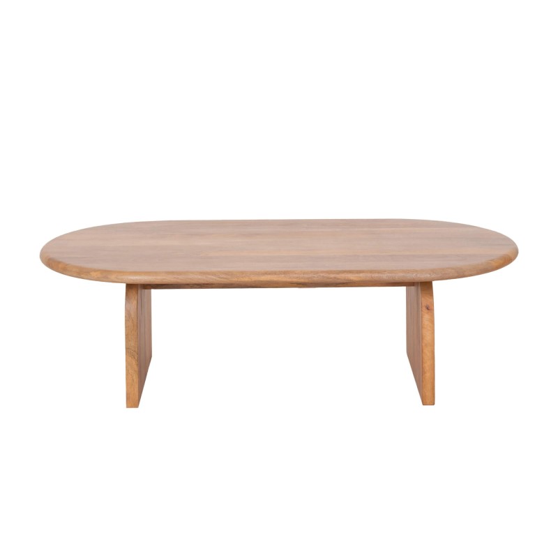 Moderne ovale salontafel van massief hout 140 cm - Enoa