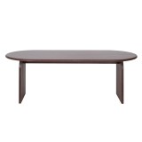 Moderne ovale eettafel van massief hout 220 cm - Enoa