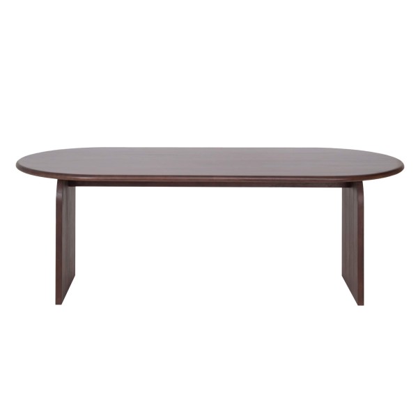 Moderne ovale eettafel van massief hout 220 cm - Enoa