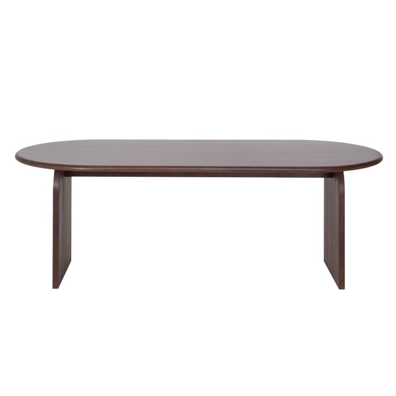 Moderne ovale eettafel van massief hout 220 cm - Enoa