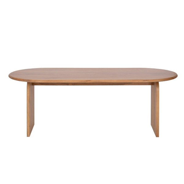 Moderne ovale eettafel van massief hout 220 cm - Enoa