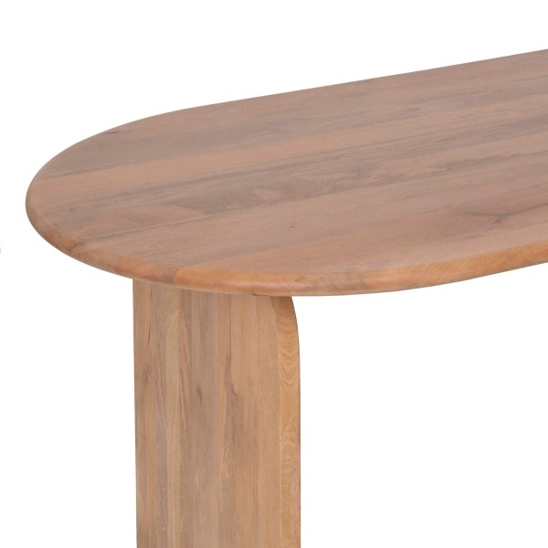 Moderne ovale eettafel van massief hout 220 cm - Enoa