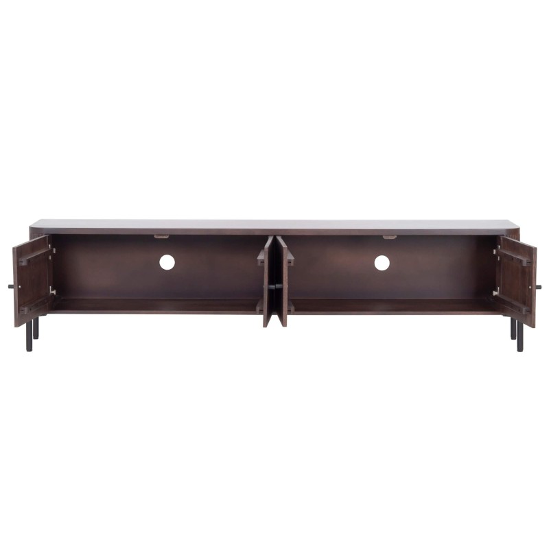 Modern tv-meubel van massief hout 200 cm (hangend of staand) - Sohana