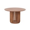 Ronde eettafel van naturel massief hout 120 cm - Kumo
