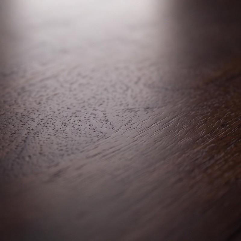 Moderne ovale salontafel van massief hout 140 cm - Enoa