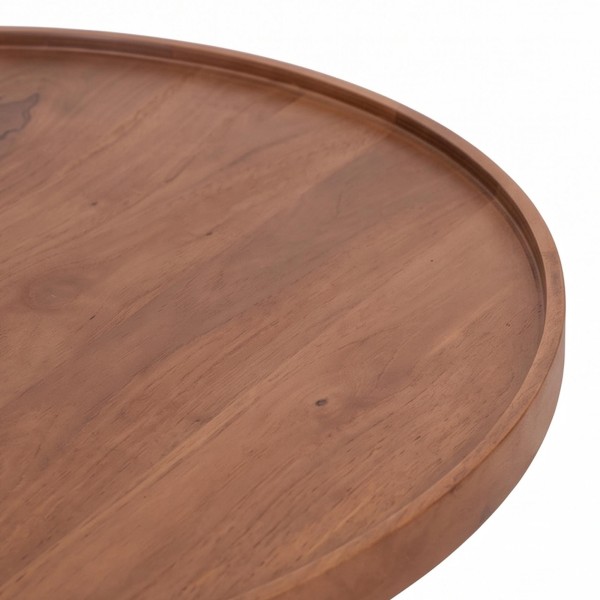 Set van 2 ronde nesttafels van massief hout - Alto