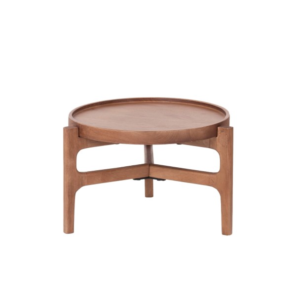 Set van 2 ronde nesttafels van massief hout - Alto