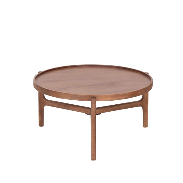 Set van 2 ronde nesttafels van massief hout - Alto