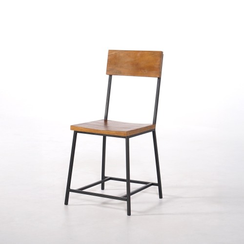 Stoel van hout en metaal Robin