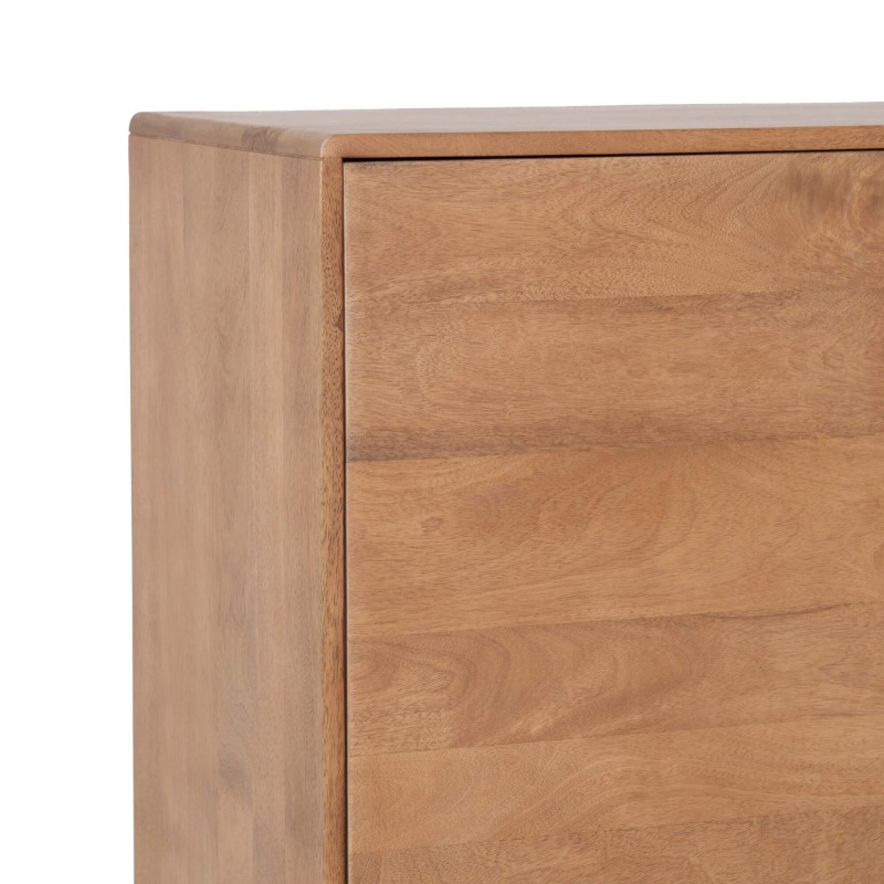 Opbergkast van naturel massief hout 90 cm - Ivar
