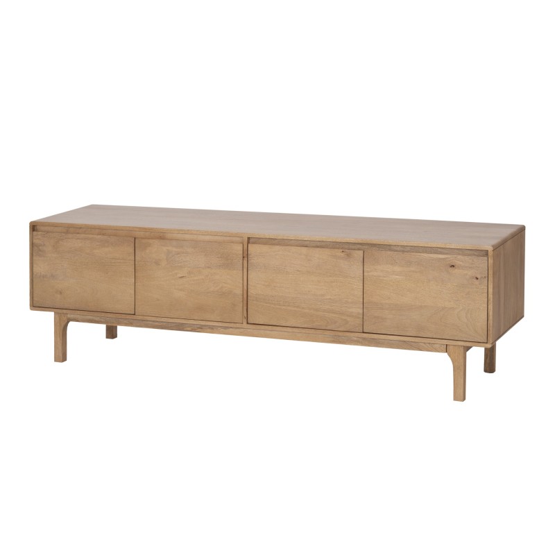 Tv-meubel van massief natuurlijk hout 180 cm (hangend of vrijstaand) - Ivar
