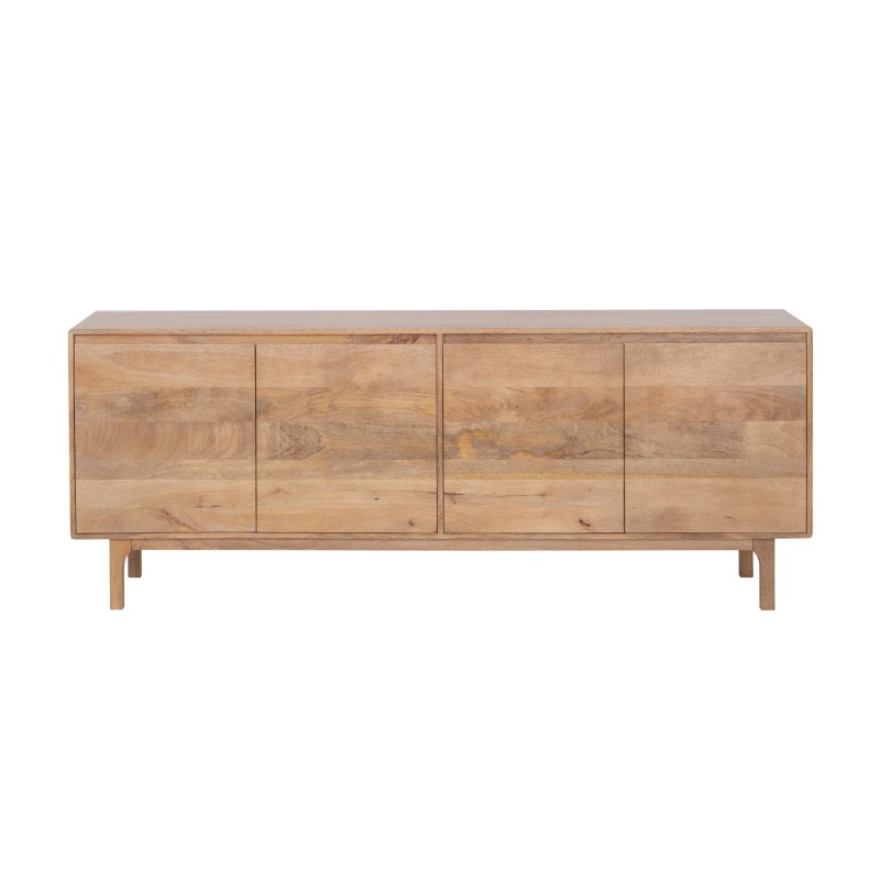 Dressoir van naturel massief hout 200 cm - Ivar