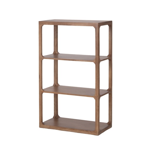 Boekenkast van naturel massief hout 70 cm - Elven