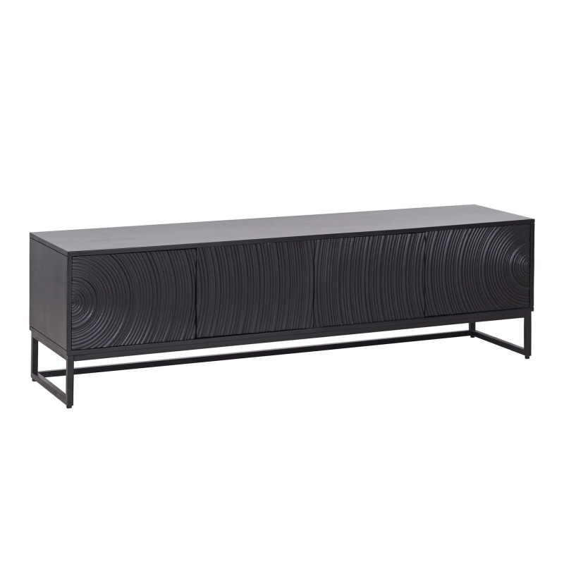 Modern design tv-meubel van zwart massief hout 170 cm - Radian