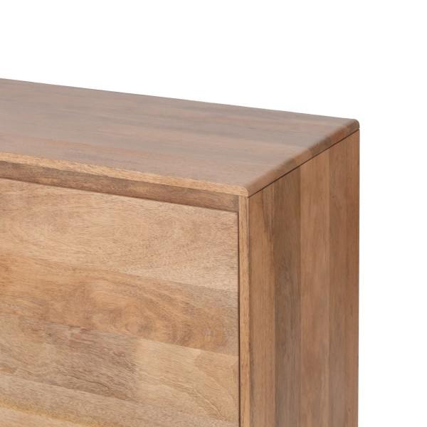 Dressoir van naturel massief hout 100 cm - Ivar