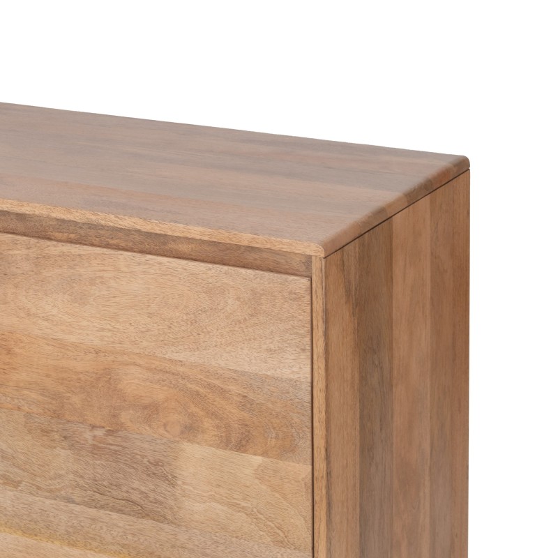Dressoir van naturel massief hout 100 cm - Ivar