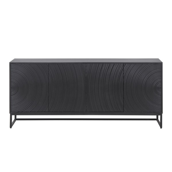 Modern design dressoir van zwart massief hout 170 cm - Radian