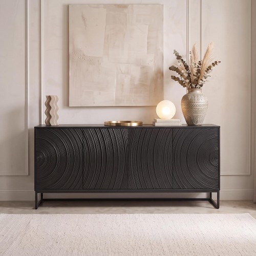 Modern design dressoir van zwart massief hout 170 cm - Radian