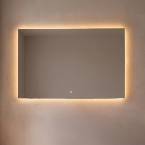 Grote badkamerspiegel met LED-verlichting 120 x 80 cm