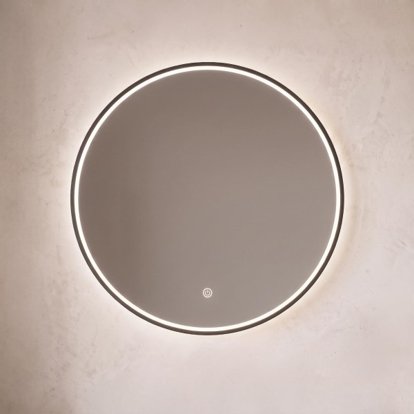 Grote ronde badkamerspiegel met LED-verlichting 80 cm