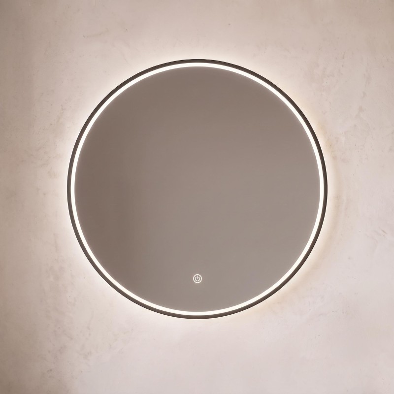 Grote ronde badkamerspiegel met LED-verlichting 80 cm