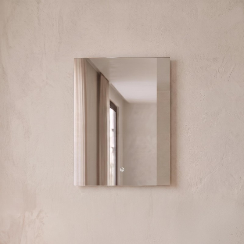 Badkamerspiegel met LED-verlichting 60 x 80 cm