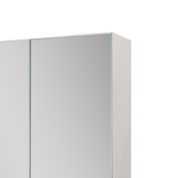 Badkamerkast met spiegel en LED-verlichting 80 x 75 cm