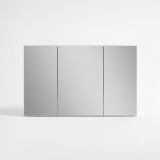 Badkamerkast met driedelige spiegel 120 x 75 cm