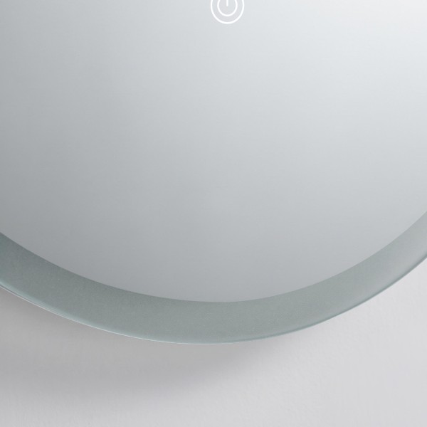 Ovale badkamerspiegel met LED-verlichting 60 x 100 cm