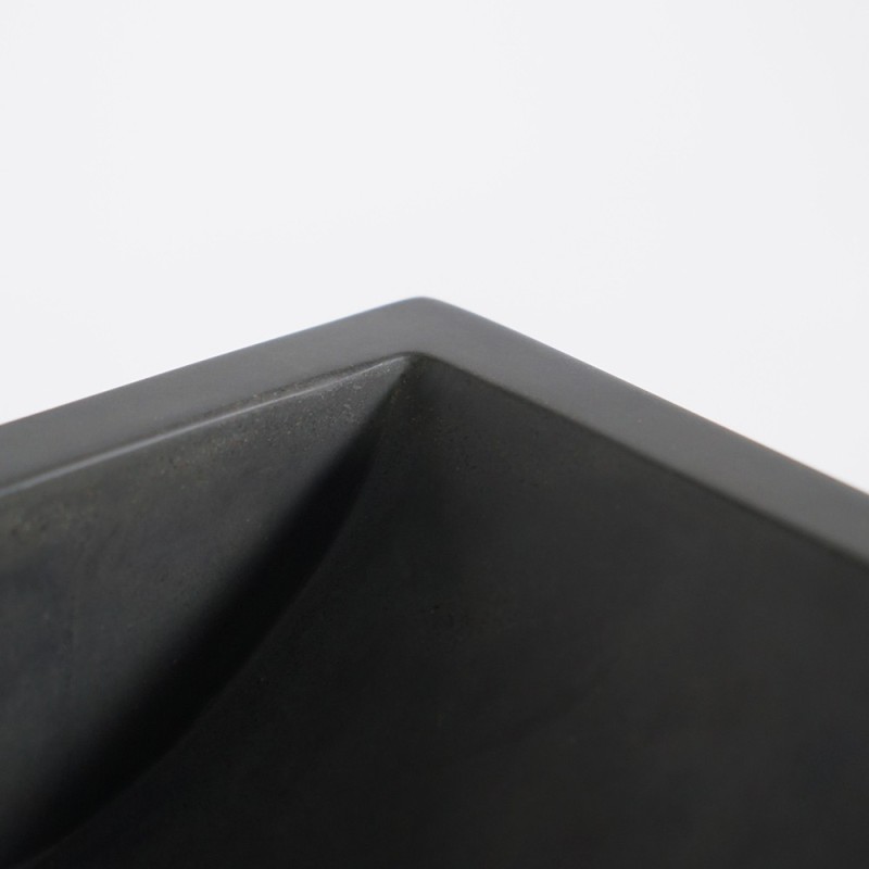 Handwasbak met handdoekrek en betonnen waskom - Core