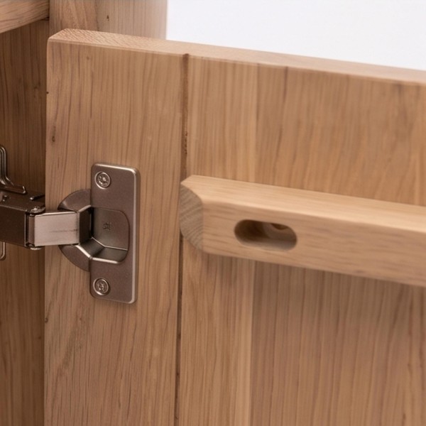 Dressoir in massief eikenhout met 3 deuren 165 cm - Lago