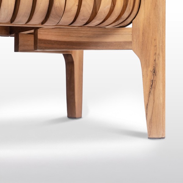 Badkamermeubel in massief teakhout 120 cm - Avani