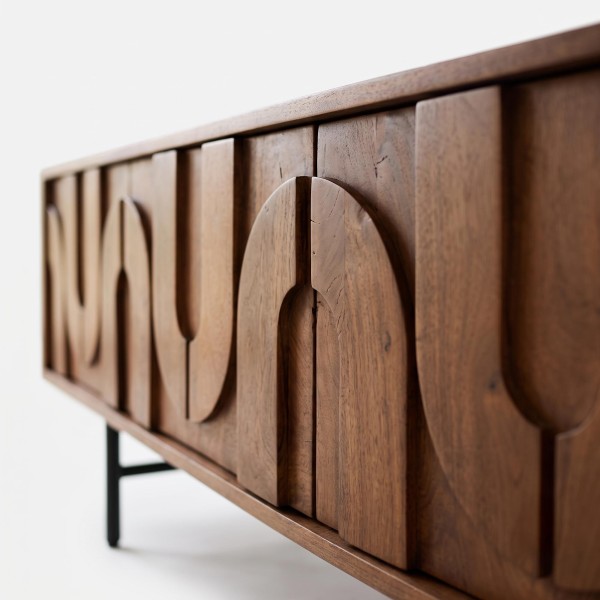 Tv-meubel in massief mangohout – Flow