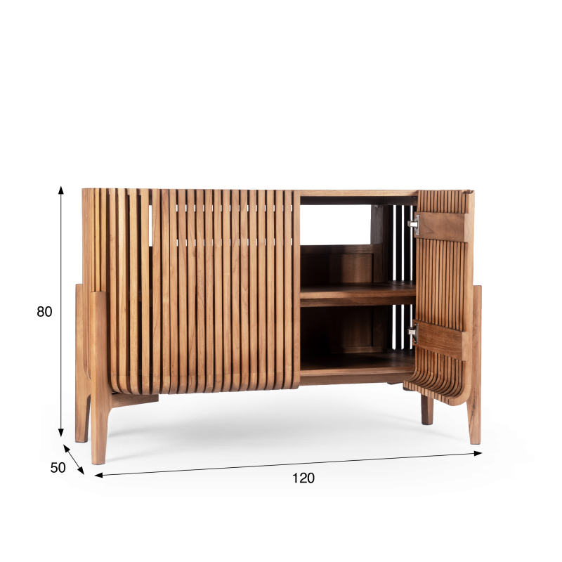 Badkamermeubel in massief teakhout 120 cm - Avani