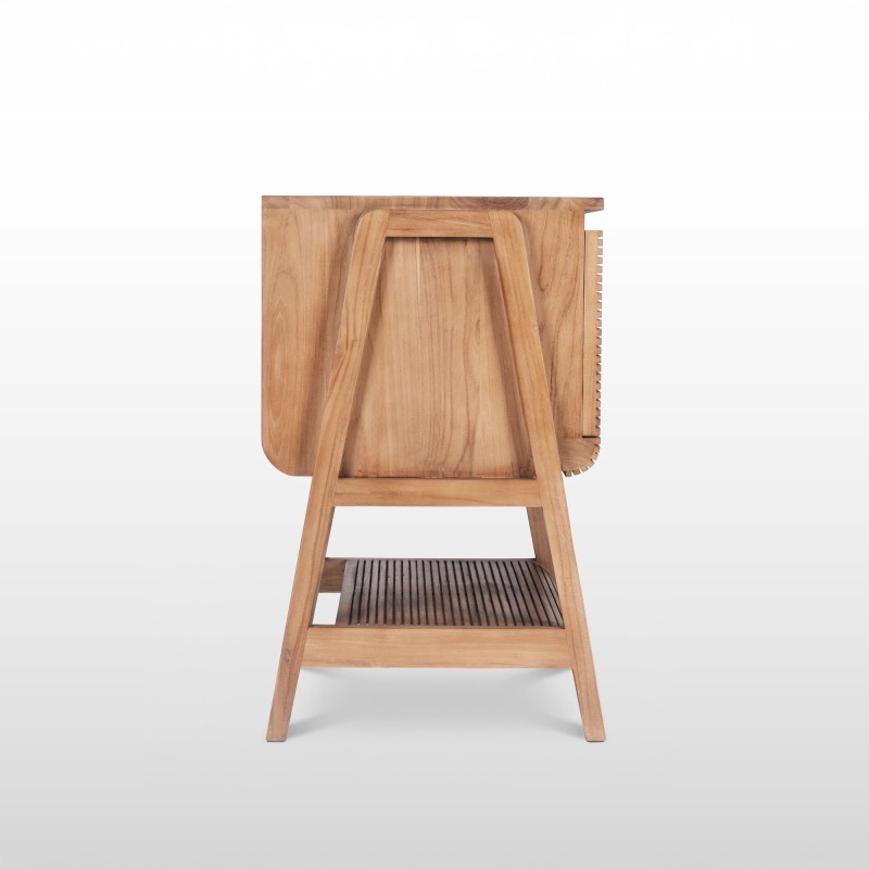 Badkamermeubel in massief teakhout 80 cm - Anika