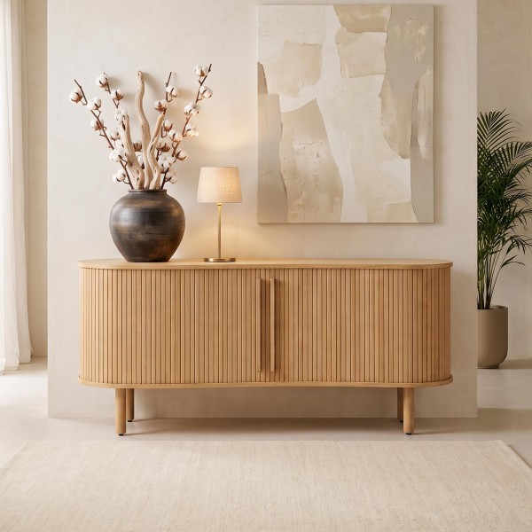 Modern dressoir van eikenhout 160 cm - Noji