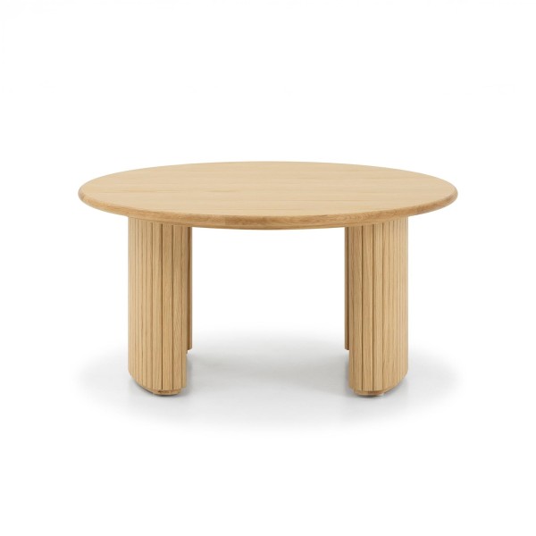 Ronde salontafel van eikenhout - Noji