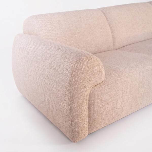 Hoekzetel 5-zits in stof met chaise longue rechts - Viana