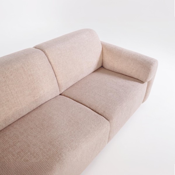 Hoekbank 5-zits in stof met chaise longue links - Viana