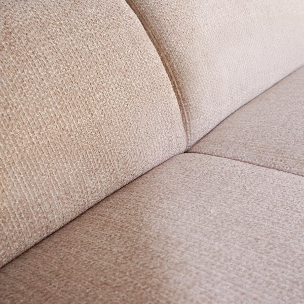 Hoekbank 5-zits in stof met chaise longue links - Viana