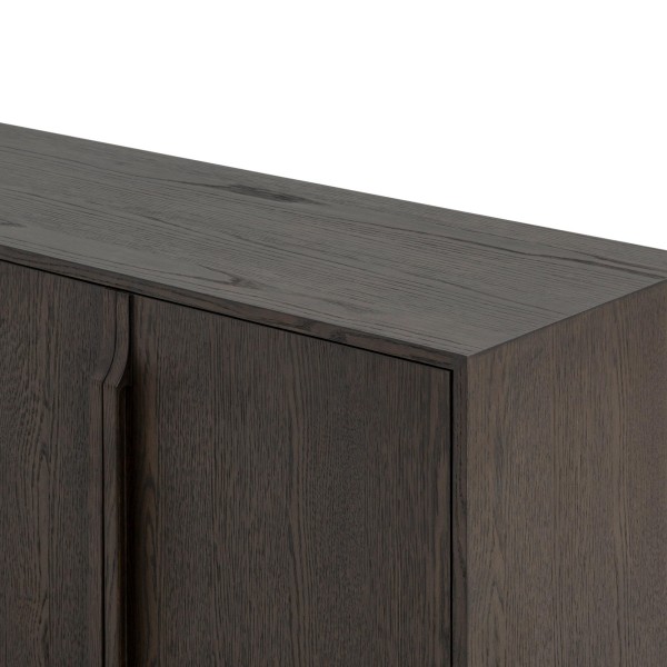 Dressoir van donker eikenhout 185 cm - Oria