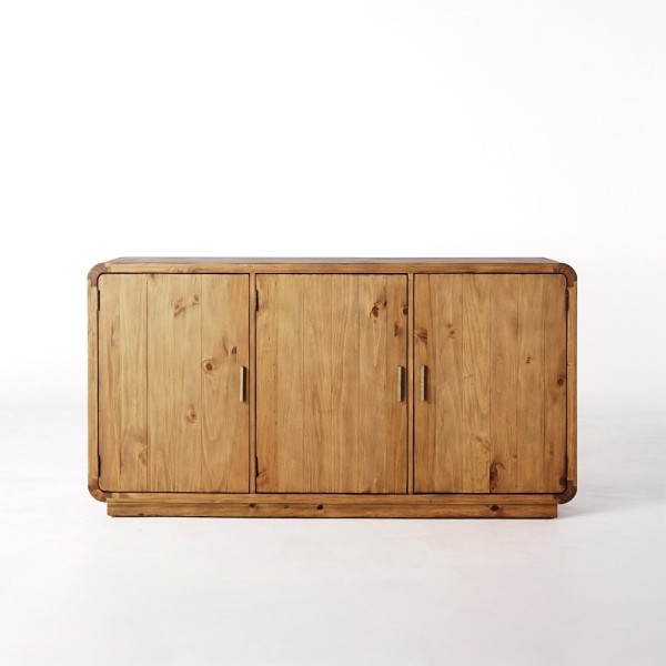 Dressoir in natuurlijk massief grenenhout 160 cm - Valdora